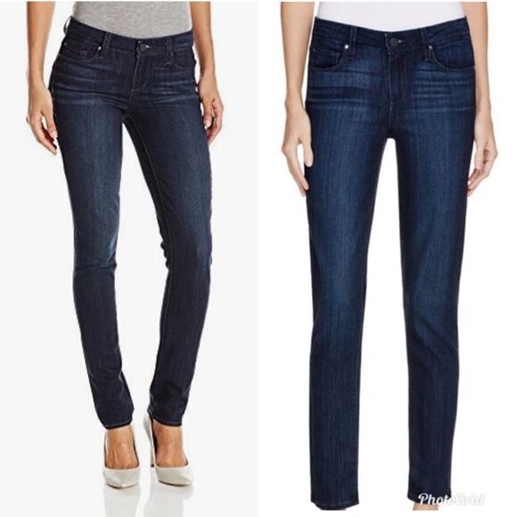 Paige Skyline Ankle Peg Skinny Jeans in Caswell Blue - Picture 2 of 10